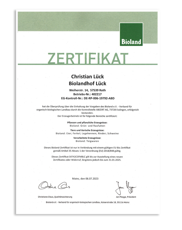 Biolandhof Lueck